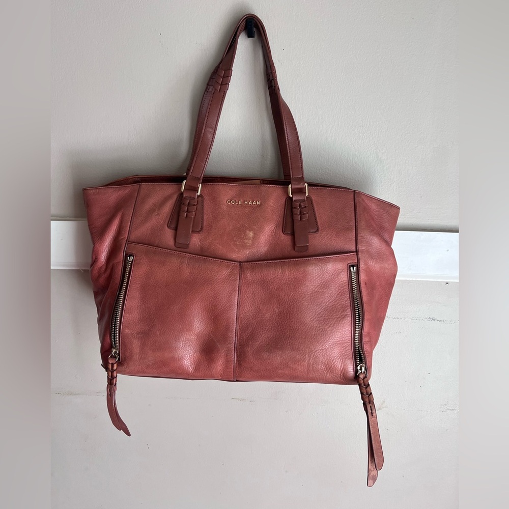 Cole Haan Women's Rose Leather Tote - Picture 4 of 9
